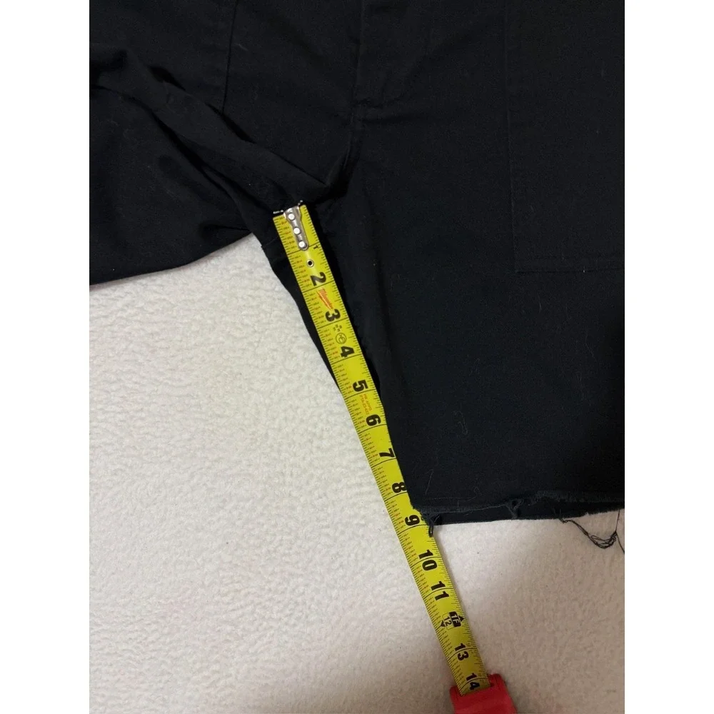 J Galt Shorts Womens Small Black Cutoff Twill Utility Casual Raw Hem Juniors